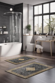 Mijölnir Juego de alfombrillas de baño CT-5067 Multicolor